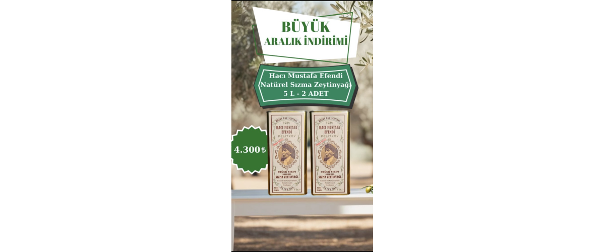 EYLÜL AYI  SONUNA KADAR  2 ADET 5 LT ERKEN HASAT SOĞUK SIKIM SIZMA ZEYTİNYAĞI(  2024 EKİM KASIM MAHSULÜ)